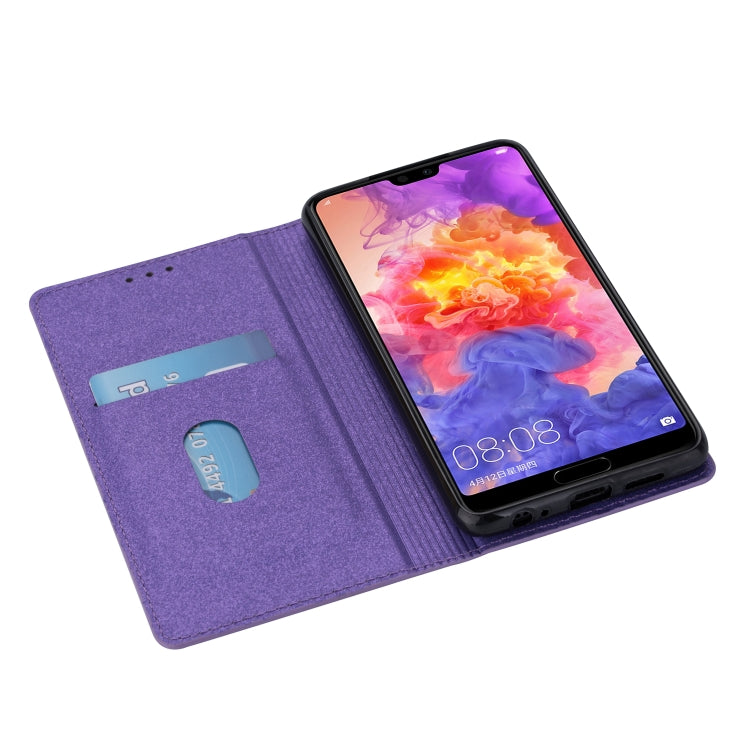 For Huawei P20 Pro Ultrathin Glitter Magnetic Horizontal Flip Leather Case with Holder & Card Slots