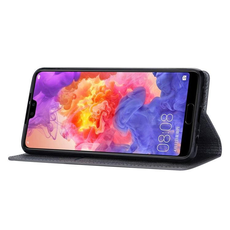 For Huawei P30 Ultrathin Glitter Magnetic Horizontal Flip Leather Case with Holder & Card Slots