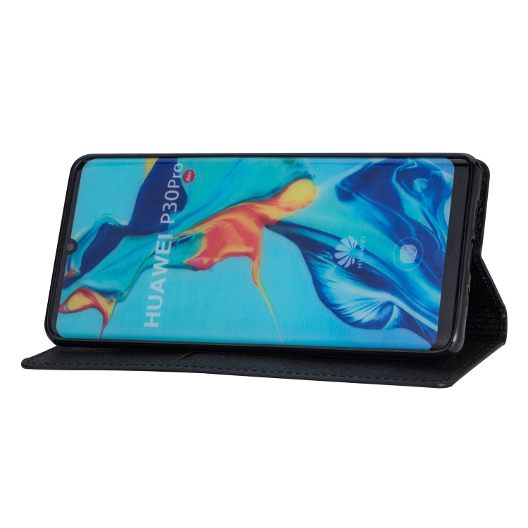 For Huawei P30 Pro Ultrathin Glitter Magnetic Horizontal Flip Leather Case with Holder & Card Slots