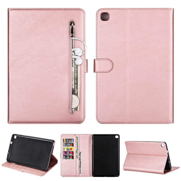 For Samsung Galaxy Tab A8 P200 Tablet Fashion Calf Texture Zipper Horizontal Flip Leather Case with Stand & Card Slots & Wallet & Wake-up / Sleep Function