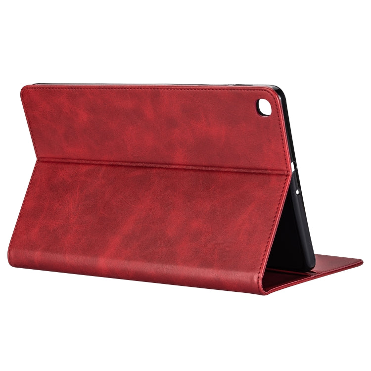 For Samsung Galaxy Tab A10.1 T510 / T515 Tablet Fashion Calf Texture Zipper Horizontal Flip Leather Case with Stand & Card Slots & Wallet & Wake-up / Sleep Function