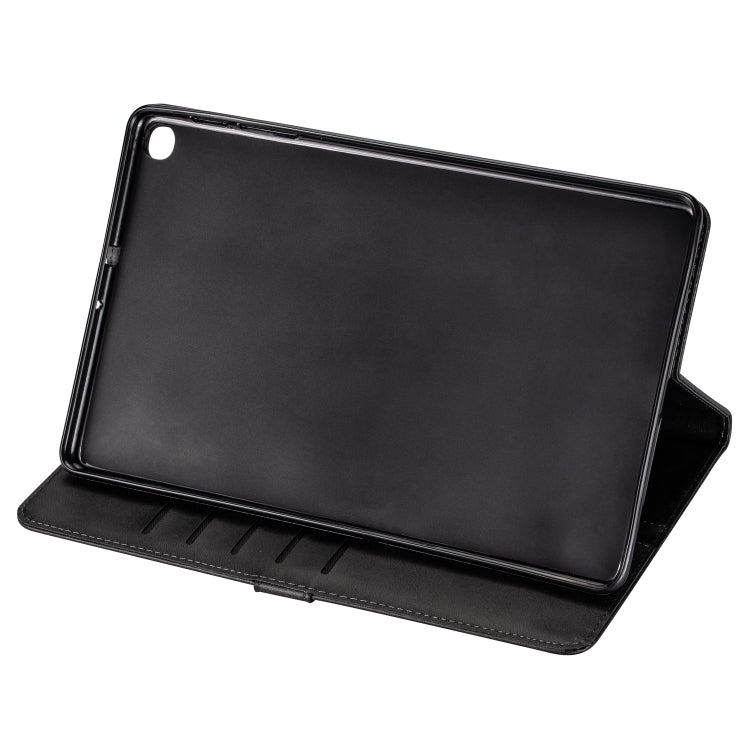 For Samsung Galaxy Tab A10.1 T510 / T515 Tablet Fashion Calf Texture Zipper Horizontal Flip Leather Case with Stand & Card Slots & Wallet & Wake-up / Sleep Function