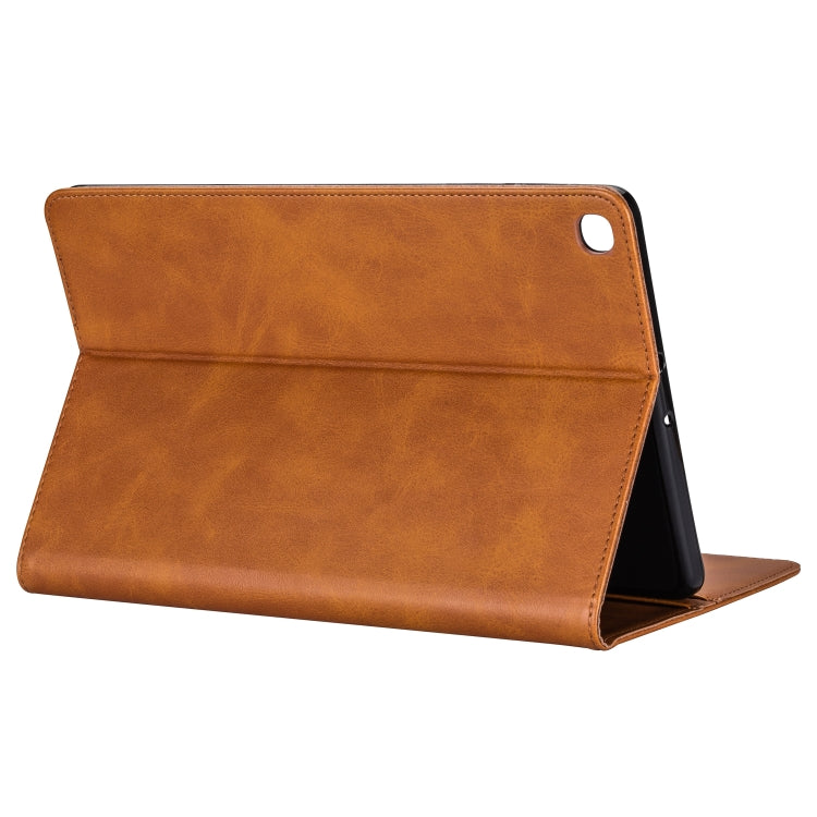 For Samsung Galaxy Tab A10.1 T510 / T515 Tablet Fashion Calf Texture Zipper Horizontal Flip Leather Case with Stand & Card Slots & Wallet & Wake-up / Sleep Function