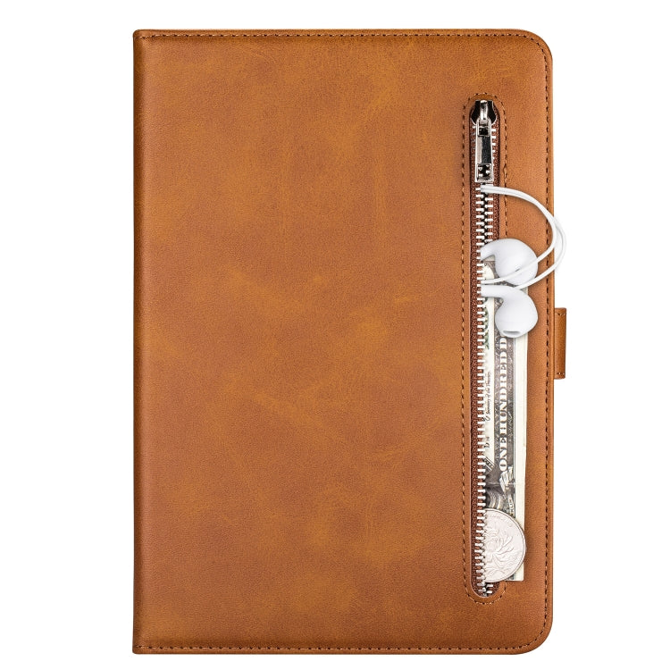 For Samsung Galaxy Tab A9.7 T550 Tablet Fashion Calf Texture Zipper Horizontal Flip Leather Case with Stand & Card Slots & Wallet & Wake-up / Sleep Function