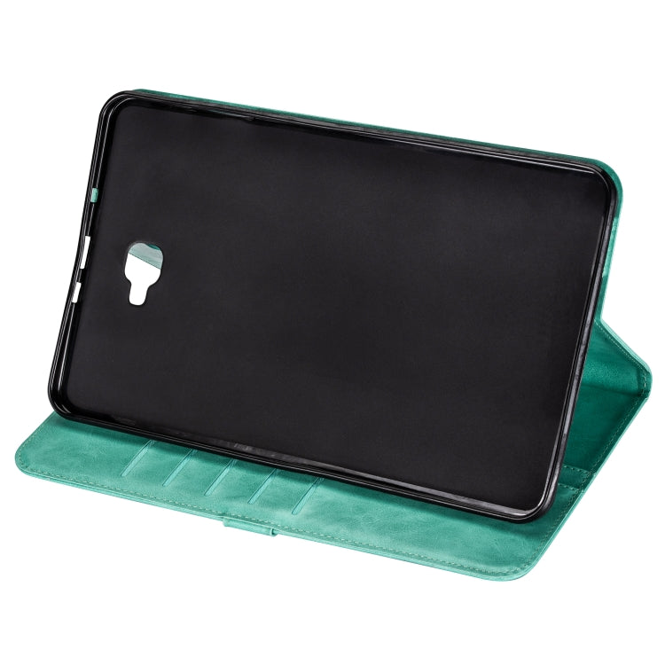For Samsung Galaxy Tab A10.1 T850 / T585 Tablet Fashion Calf Texture Zipper Horizontal Flip Leather Case with Stand & Card Slots & Wallet & Wake-up / Sleep Function