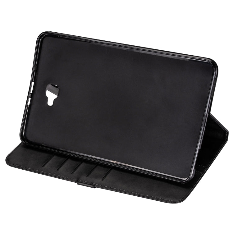 For Samsung Galaxy Tab A10.1 T850 / T585 Tablet Fashion Calf Texture Zipper Horizontal Flip Leather Case with Stand & Card Slots & Wallet & Wake-up / Sleep Function