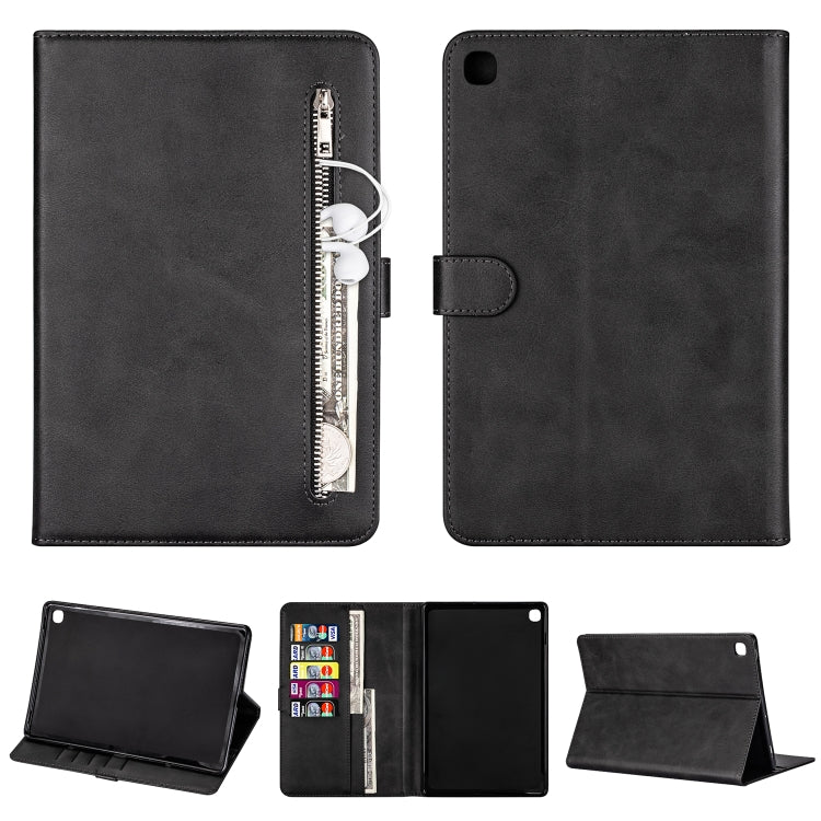 For Samsung Galaxy Tab S5e T720 / T725 Tablet Fashion Calf Texture Zipper Horizontal Flip Leather Case with Stand & Card Slots & Wallet & Wake-up / Sleep Function