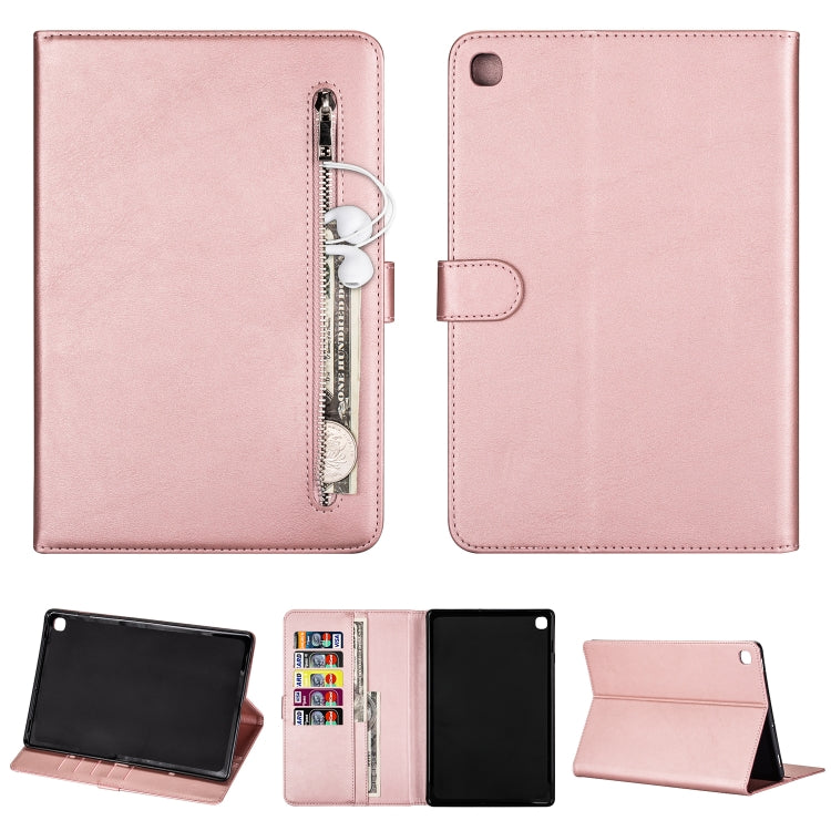 For Samsung Galaxy Tab S5e T720 / T725 Tablet Fashion Calf Texture Zipper Horizontal Flip Leather Case with Stand & Card Slots & Wallet & Wake-up / Sleep Function