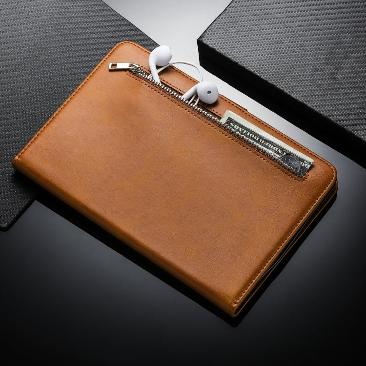 For Samsung Galaxy Tab S5e T720 / T725 Tablet Fashion Calf Texture Zipper Horizontal Flip Leather Case with Stand & Card Slots & Wallet & Wake-up / Sleep Function