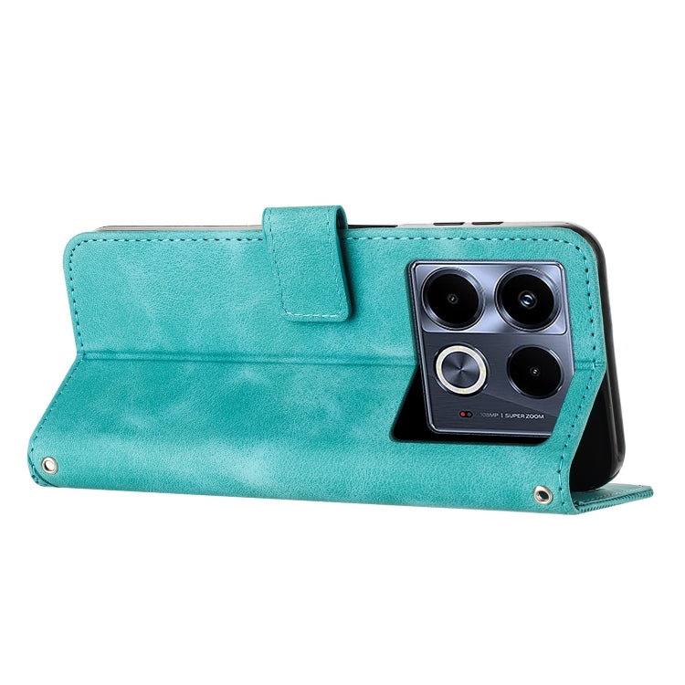 For Infinix Note 40 5G Dream Triangle Leather Phone Case with Lanyard