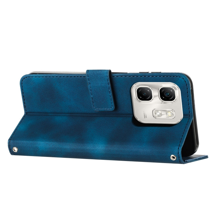 For Infinix Hot 50i Dream Triangle Leather Phone Case with Lanyard