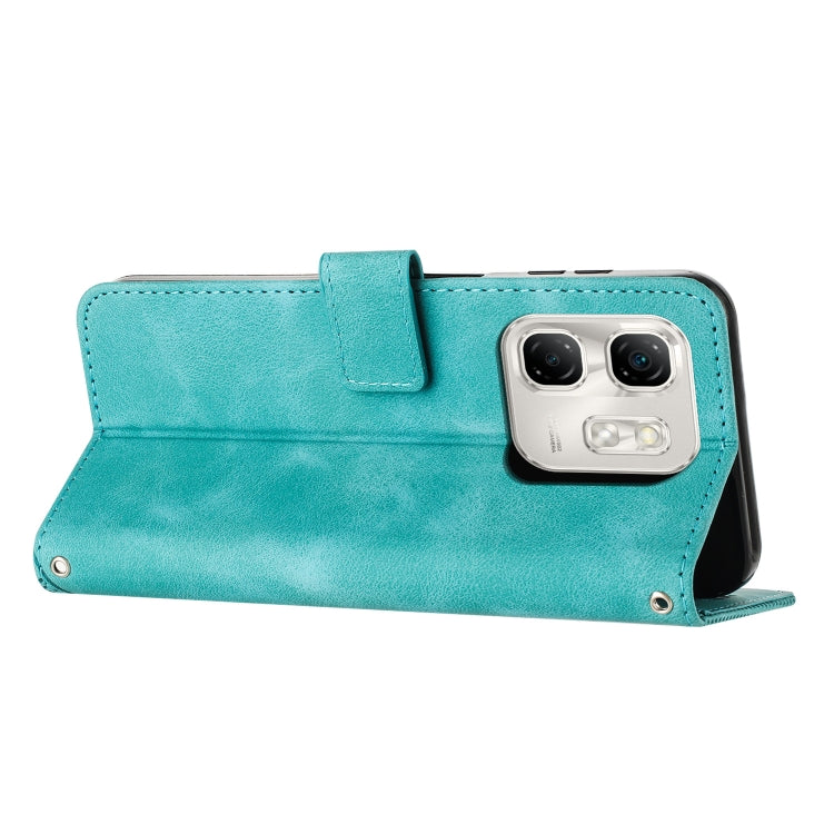 For Infinix Hot 50i Dream Triangle Leather Phone Case with Lanyard