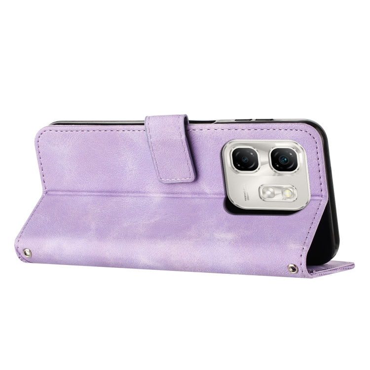 For Infinix Hot 50i Dream Triangle Leather Phone Case with Lanyard