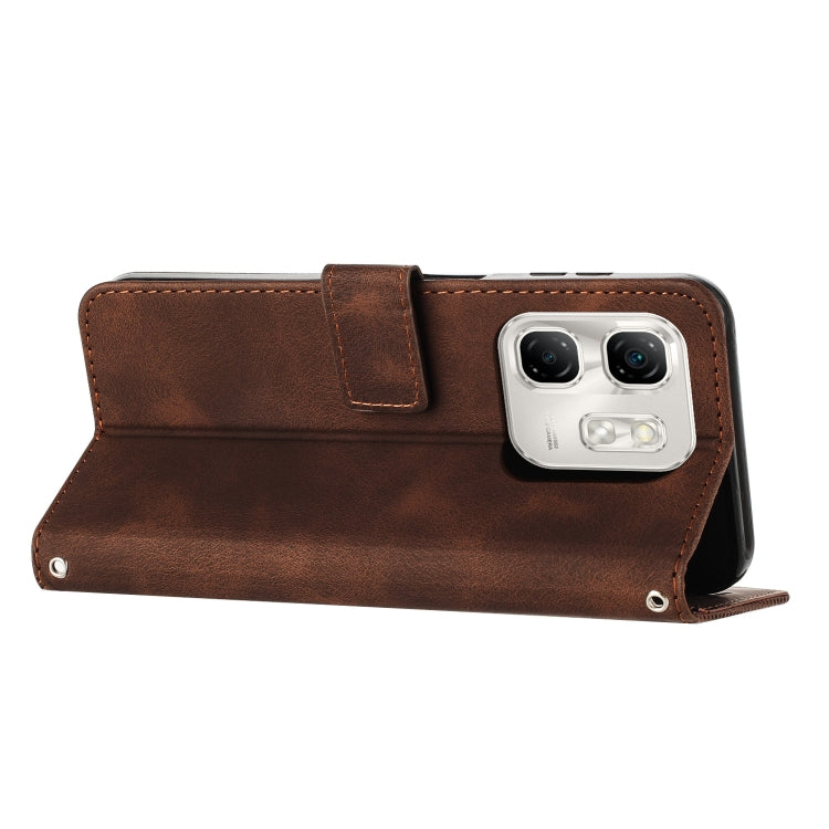 For Infinix Hot 50i Dream Triangle Leather Phone Case with Lanyard