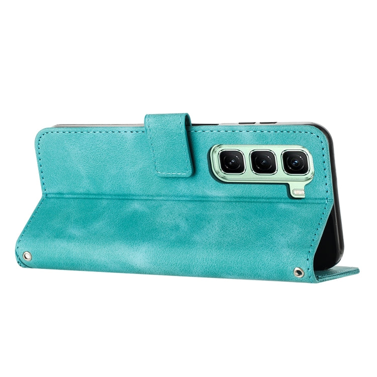 For Infinix Hot 50 Pro+ 4G Dream Triangle Leather Phone Case with Lanyard