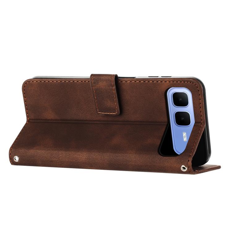 For Infinix Smart 10 Plus 4G Dream Triangle Leather Phone Case with Lanyard