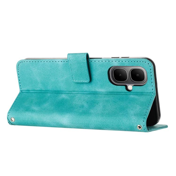 For Infinix Smart 10 4G / Tecno Pop 10 Dream Triangle Leather Phone Case with Lanyard