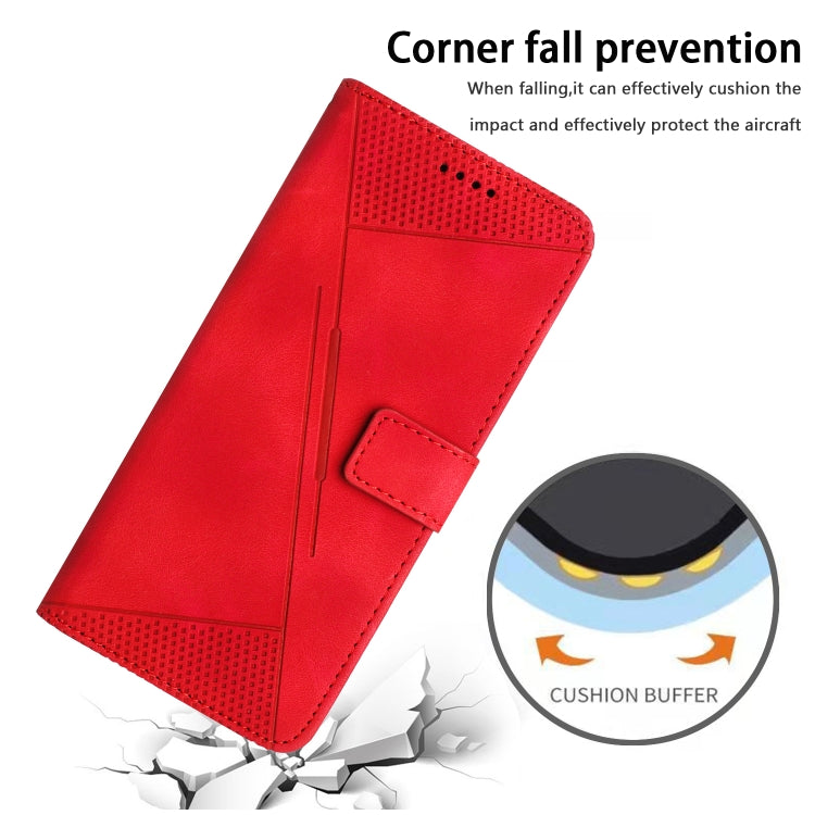 For itel P55+ Dream Triangle Leather Phone Case with Lanyard