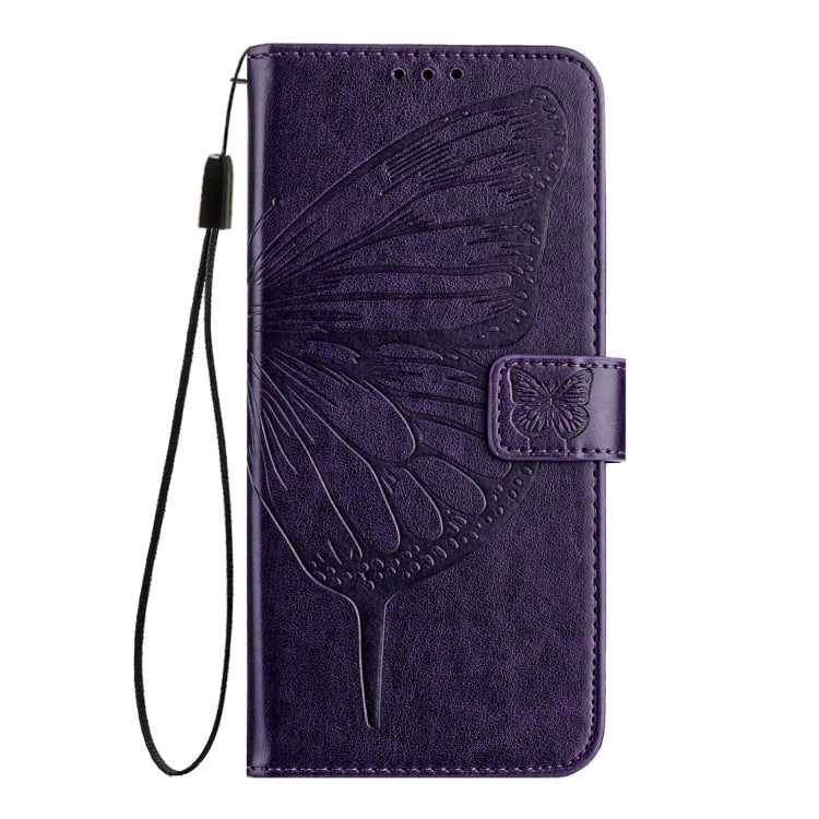 For Samsung Galaxy A20s Embossed Butterfly Leather Phone Case