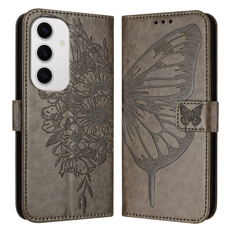 For Samsung Galaxy S24 FE 5G Embossed Butterfly Leather Phone Case