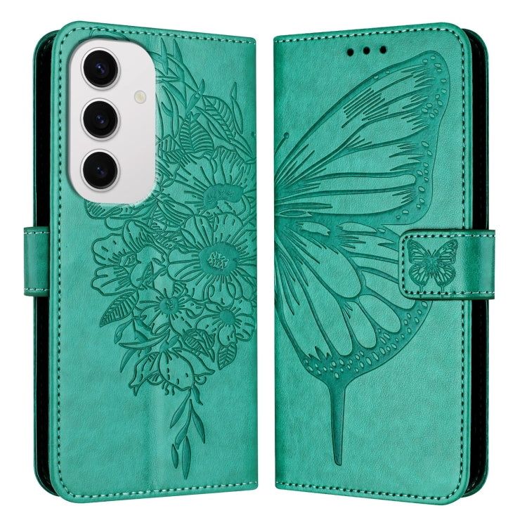For Samsung Galaxy S24 FE 5G Embossed Butterfly Leather Phone Case