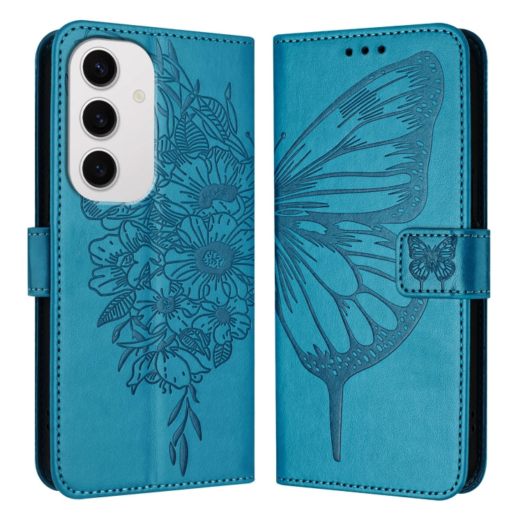 For Samsung Galaxy S24 FE 5G Embossed Butterfly Leather Phone Case