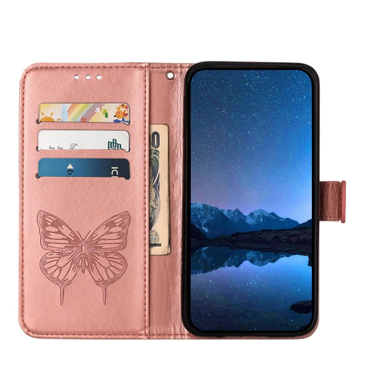 For Xiaomi Poco X4 NFC Embossed Butterfly Leather Phone Case