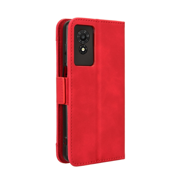 For TCL 501 4G Skin Feel Calf Texture Card Slots Leather Phone Case