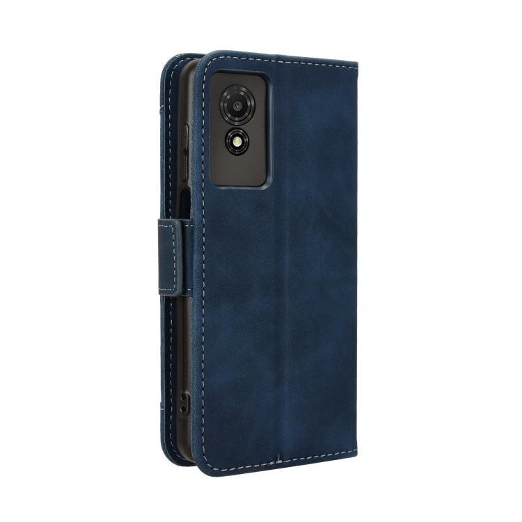 For TCL 501 4G Skin Feel Calf Texture Card Slots Leather Phone Case