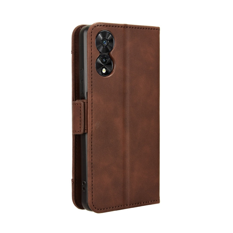 For TCL 505 4G Skin Feel Calf Texture Card Slots Leather Phone Case