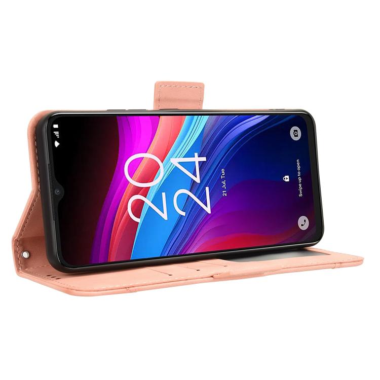 For TCL 503 Skin Feel Calf Texture Card Slots Leather Phone Case