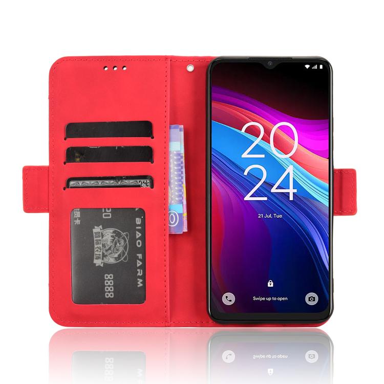 For TCL 503 Skin Feel Calf Texture Card Slots Leather Phone Case