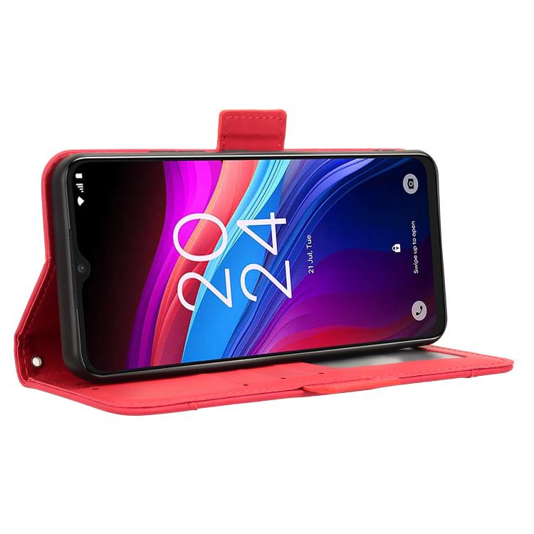 For TCL 503 Skin Feel Calf Texture Card Slots Leather Phone Case