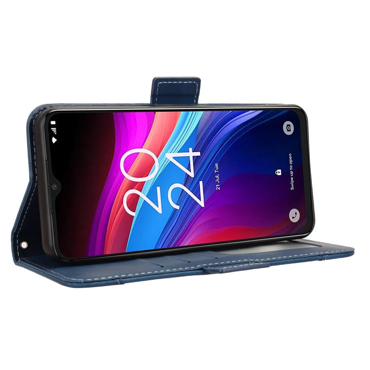 For TCL 503 Skin Feel Calf Texture Card Slots Leather Phone Case