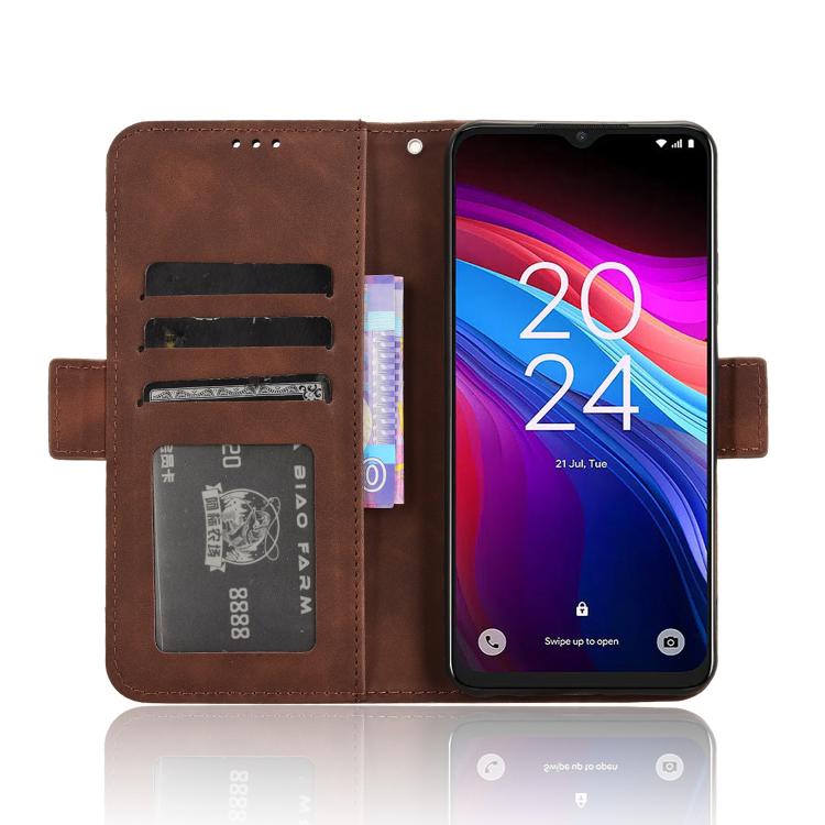For TCL 503 Skin Feel Calf Texture Card Slots Leather Phone Case