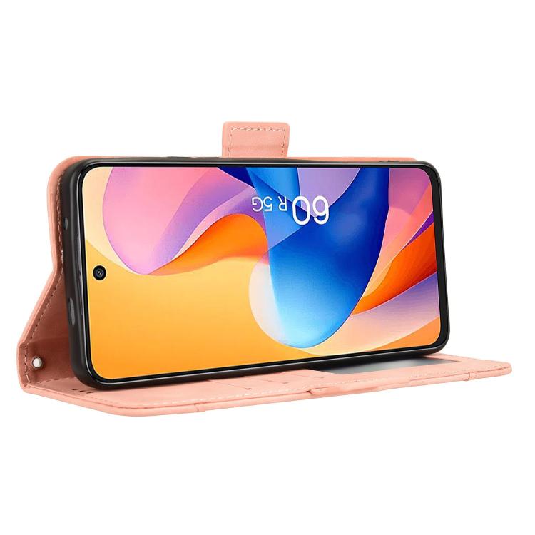 For TCL 60R 5G Skin Feel Calf Texture Card Slots Leather Phone Case