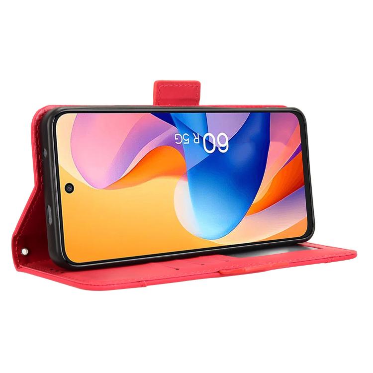 For TCL 60R 5G Skin Feel Calf Texture Card Slots Leather Phone Case
