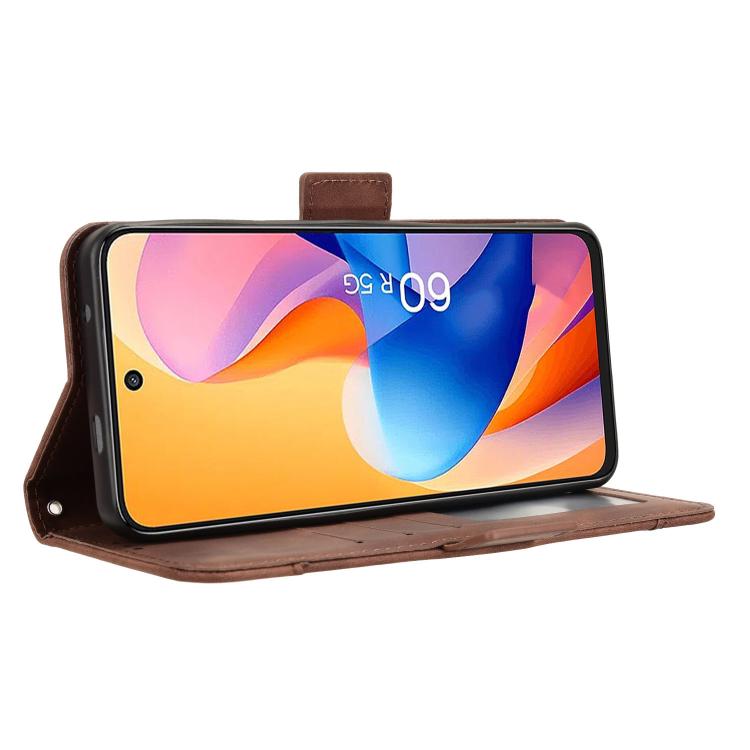 For TCL 60R 5G Skin Feel Calf Texture Card Slots Leather Phone Case