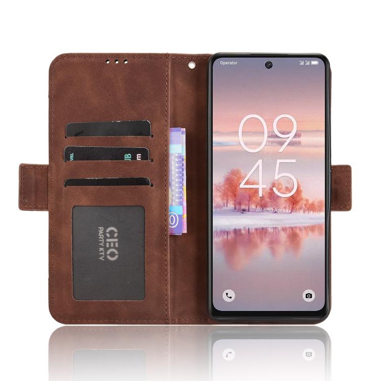 For TCL 60 NxtPaper Skin Feel Calf Texture Card Slots Leather Phone Case