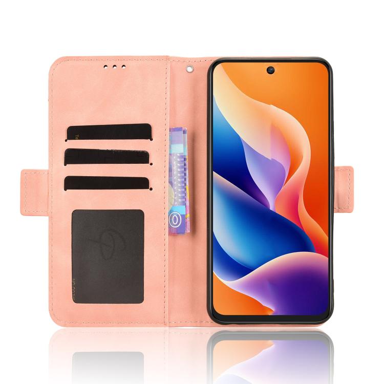 For TCL 605 / 60 SE Skin Feel Calf Texture Card Slots Leather Phone Case