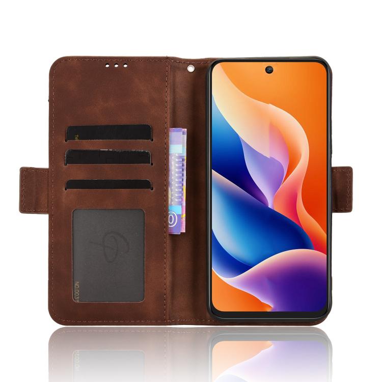 For TCL 605 / 60 SE Skin Feel Calf Texture Card Slots Leather Phone Case