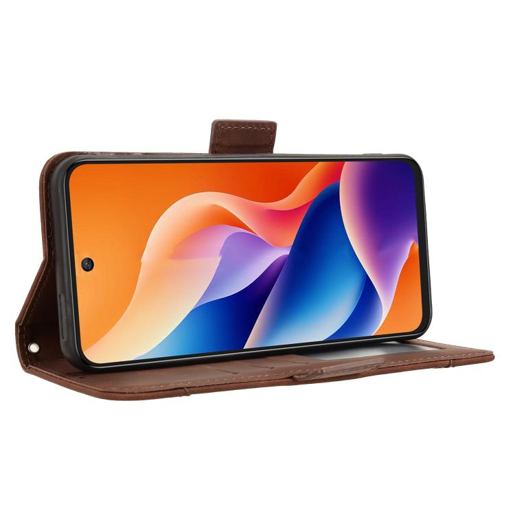 For TCL 605 / 60 SE Skin Feel Calf Texture Card Slots Leather Phone Case