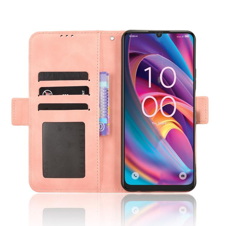 For TCL K32 5G / K33 5G Skin Feel Calf Texture Card Slots Leather Phone Case