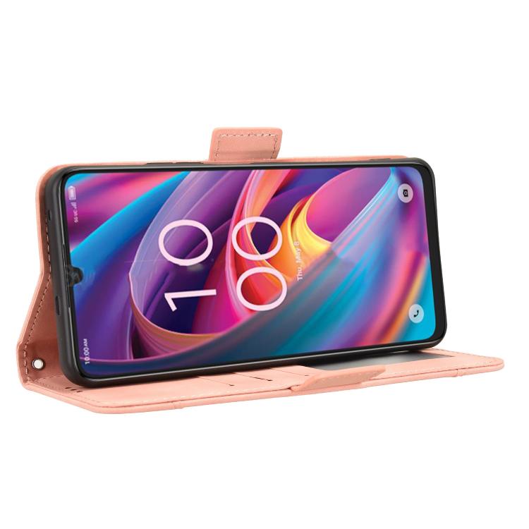 For TCL K32 5G / K33 5G Skin Feel Calf Texture Card Slots Leather Phone Case