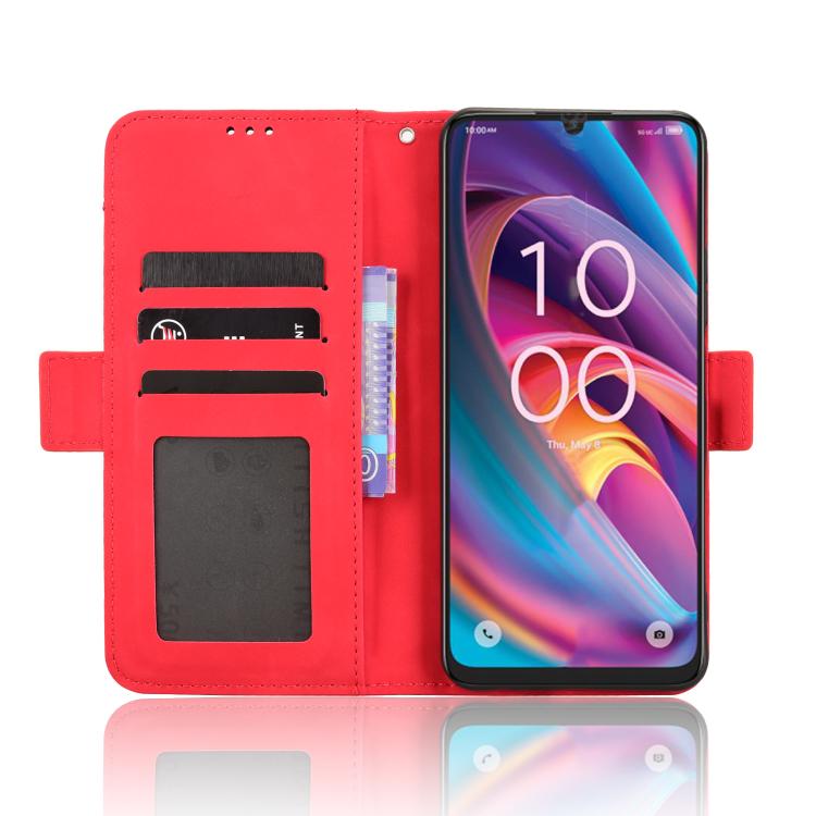 For TCL K32 5G / K33 5G Skin Feel Calf Texture Card Slots Leather Phone Case