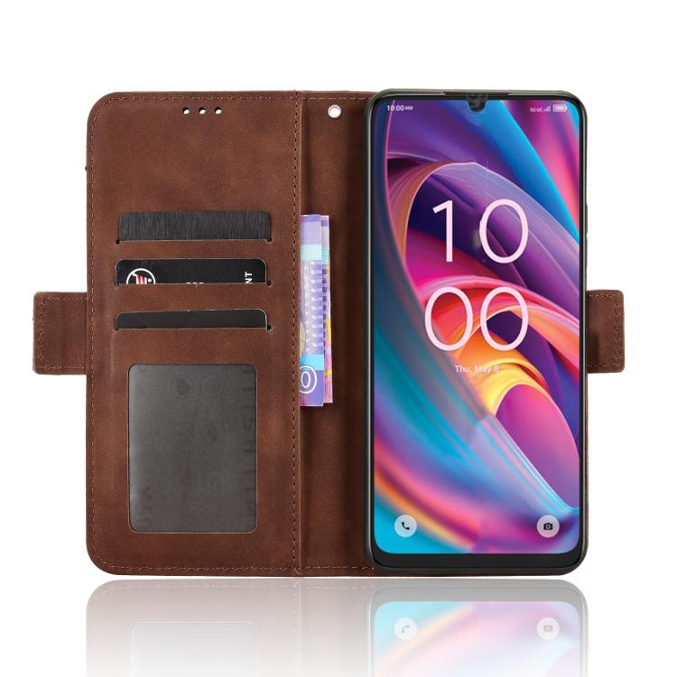 For TCL K32 5G / K33 5G Skin Feel Calf Texture Card Slots Leather Phone Case