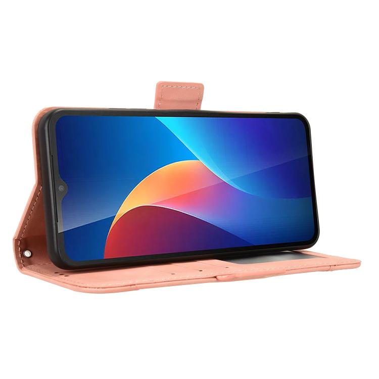 For TCL K70 SE T453D Skin Feel Calf Texture Card Slots Leather Phone Case
