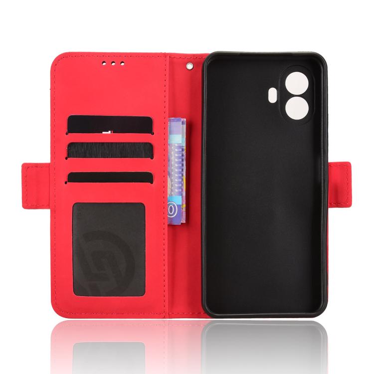 For TCL K70 SE T453D Skin Feel Calf Texture Card Slots Leather Phone Case