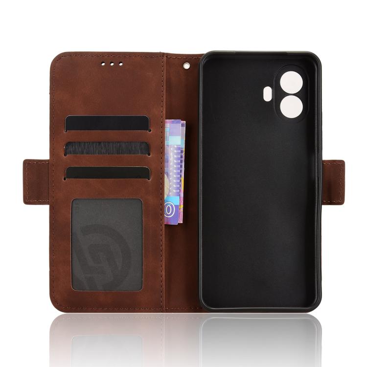 For TCL K70 SE T453D Skin Feel Calf Texture Card Slots Leather Phone Case