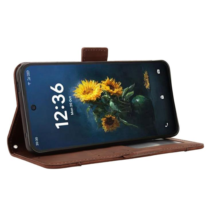 For TCL NxtPaper 70 Pro 5G Skin Feel Calf Texture Card Slots Leather Phone Case